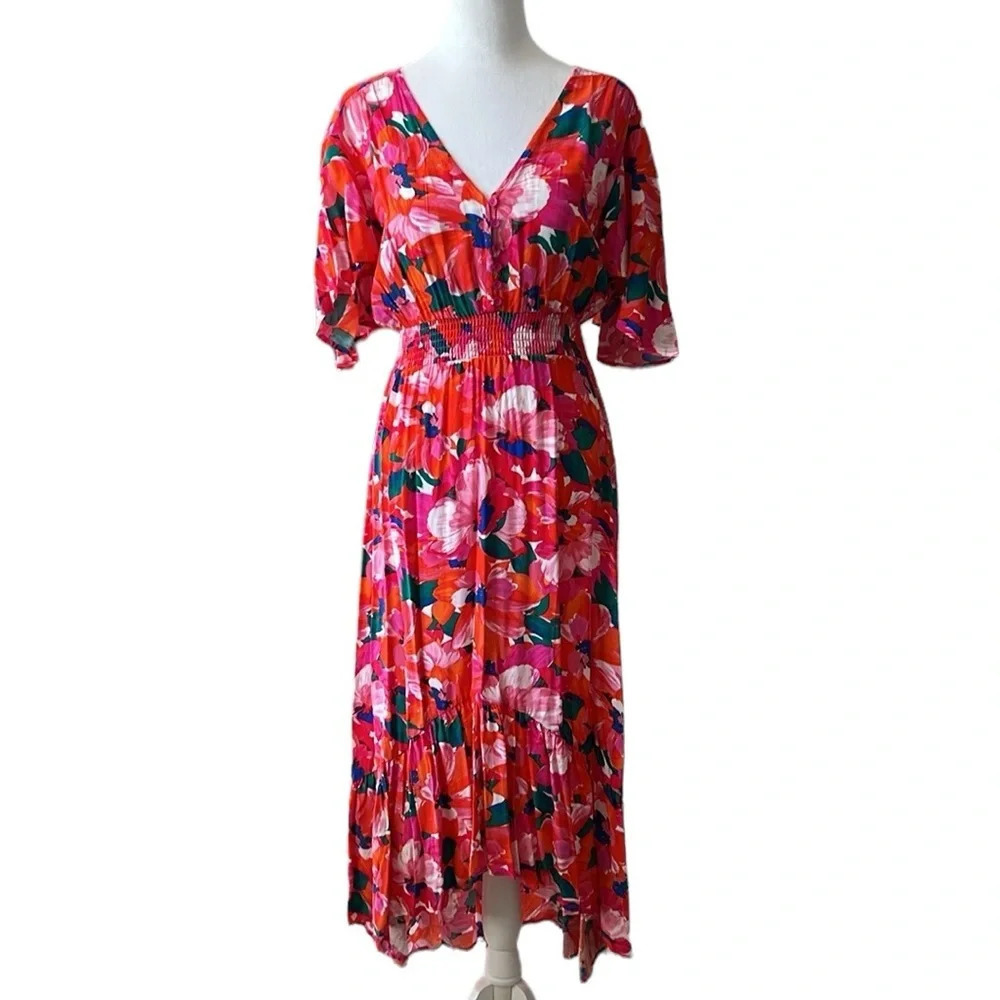 Dress Anthropologie floral high-low Abel the label ATL